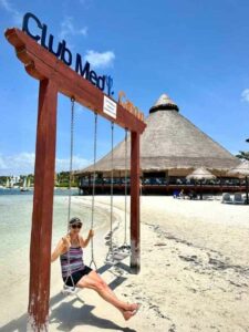 2024 Cancun, Club Med Sign on Beach