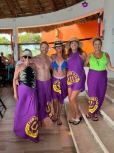 2024 Cancun XGOs in purple pareos