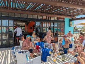 2024 Cancun, XGOs enjoying a drink at Sharkies