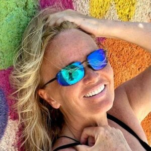 Angie Boucher wearing MawiJim sunglasses